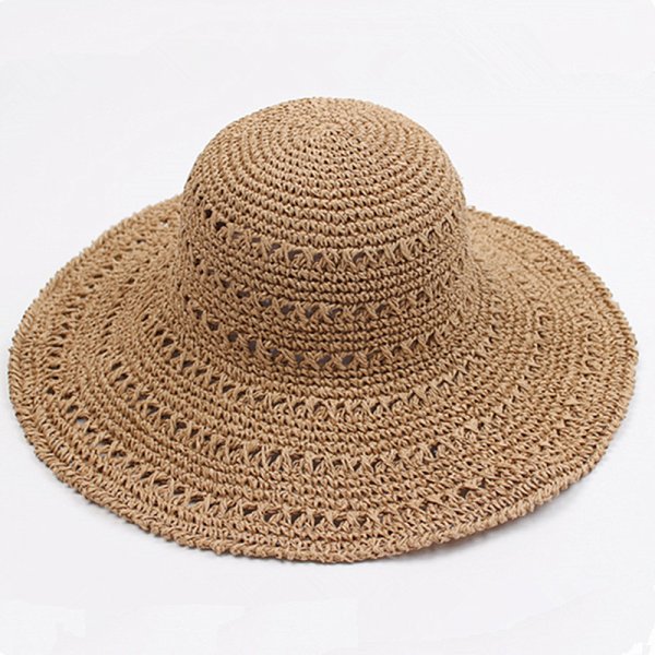 Summer Autumn Hats For Women Retro Flat Drooping Hat