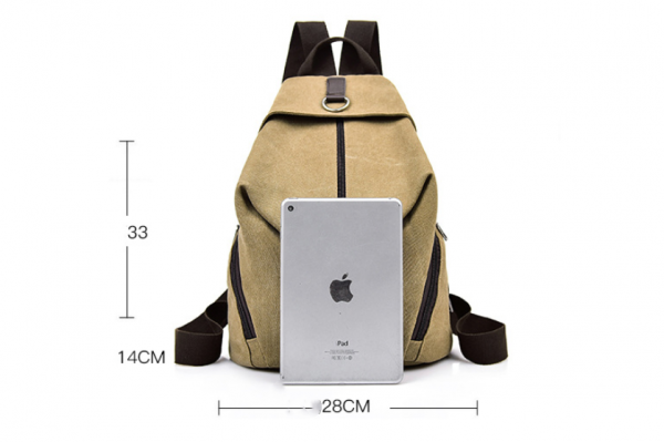 Schoolbag Female Backpack Men's Casual Travel Canvas Bag