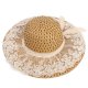 Women Lace Sun Hats For  Wide Brim Straw Beach