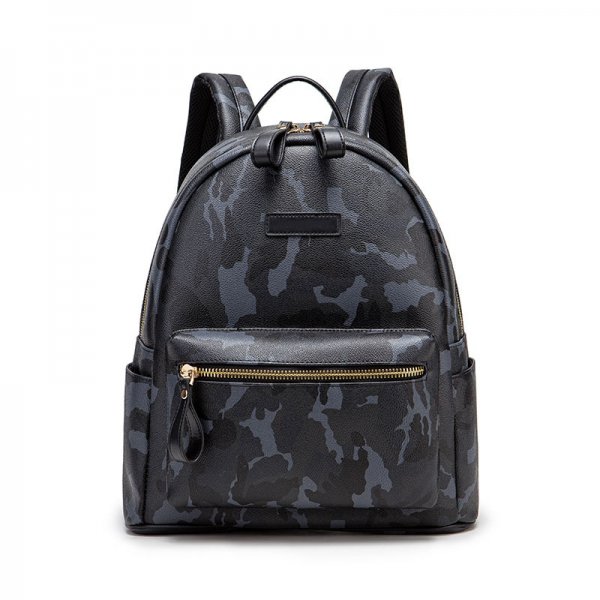 Trendy Student Couple Backpack Men'S Fashion Casual Personality Street Camouflage Schoolbag Women